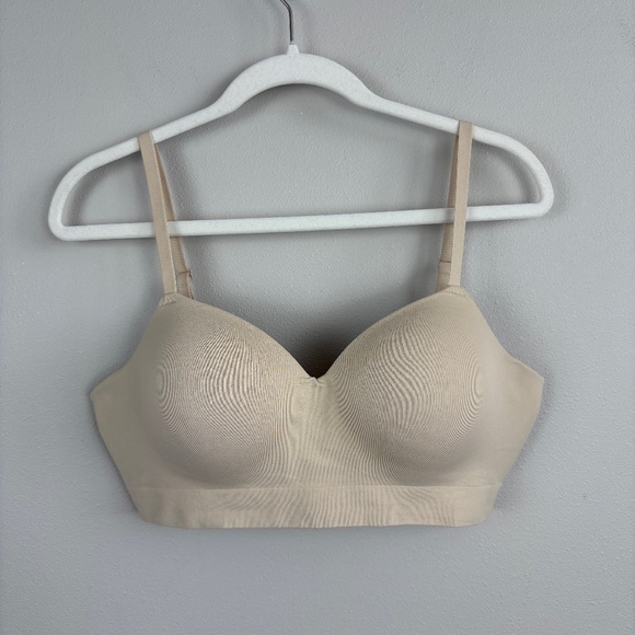 Truekind® Supportive Comfort Wireless Shaping Bra Chai Tan Large - Picture 1 of 6